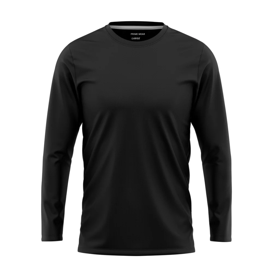 Black Full Sleeve T-Shirt For Men & Women