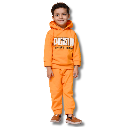 Kids Winter Fleece Hoodie Suit For Boys & Girls
