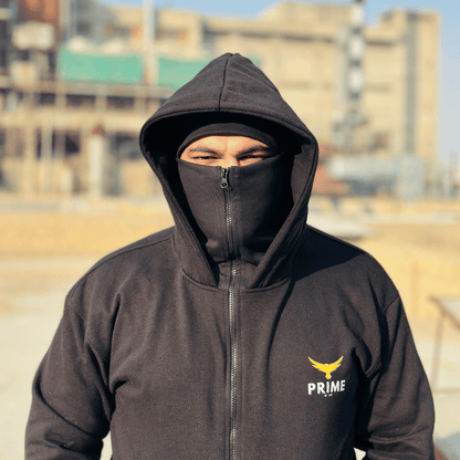 Primewear® Ninja Balaclava Hoodie with Built-In Face Mask