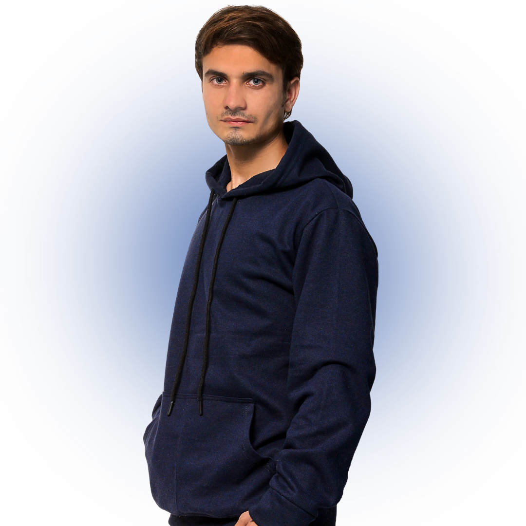 Navy Blue Premium Hoodie For Men & Women