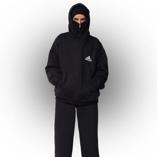Ninja Balaclava Hoodie & Trouser with Built-In Face Mask