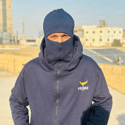 Primewear® Ninja Balaclava Hoodie with Built-In Face Mask