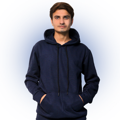 Navy Blue Premium Hoodie For Men & Women