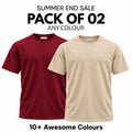 Pack of 2 Premium Cotton T-Shirts – End Sale