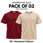 Pack of 2 Premium Cotton T-Shirts – End Sale