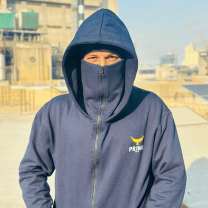 Primewear® Ninja Balaclava Hoodie with Built-In Face Mask