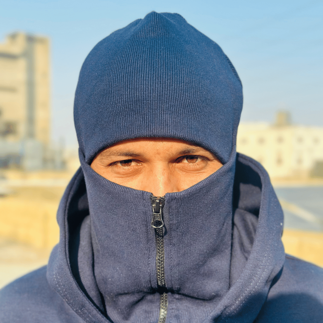 Primewear® Ninja Balaclava Hoodie with Built-In Face Mask