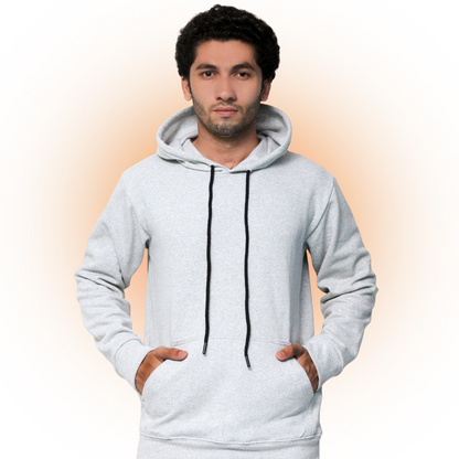 Heather Grey Premium Hoodie For Men & Women