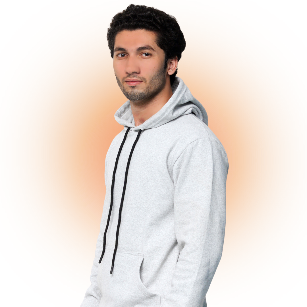 Heather Grey Premium Hoodie For Men & Women