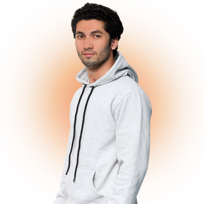 Heather Grey Premium Hoodie For Men & Women