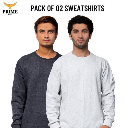 Pack Of 02 Premium Sweatshirt - For Men & Women