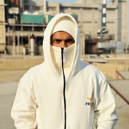 Primewear® Ninja Balaclava Hoodie with Built-In Face Mask