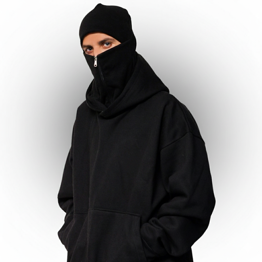 Primewear® Ninja Balaclava Hoodie with Built-In Face Mask