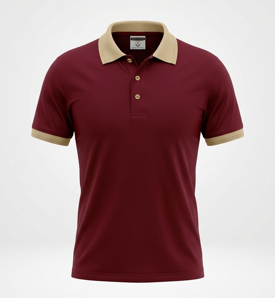 Wine (Maroon) Old Money Polo