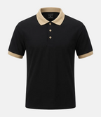 Black Old Money Polo Shirt