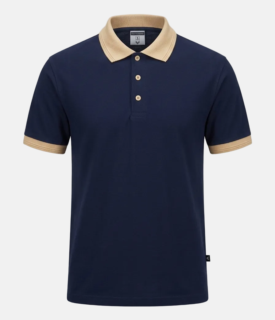 Navy Blue Old Money Polo