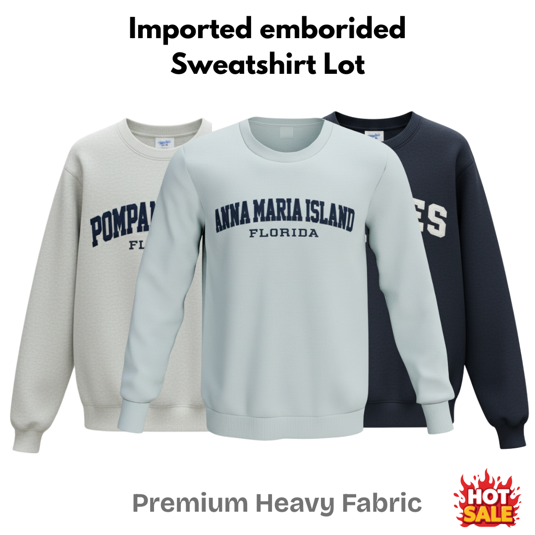Premium Imported Oversized Embroidered Sweatshirt