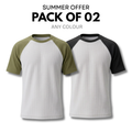 Pack of 2 Raglan Tees – Knitted Cotton