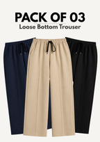 Pack of 3 - Loose Fit Centreline Trouser