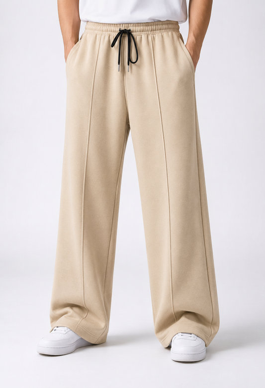 Beige - Centerline Loose Bottom Trouser