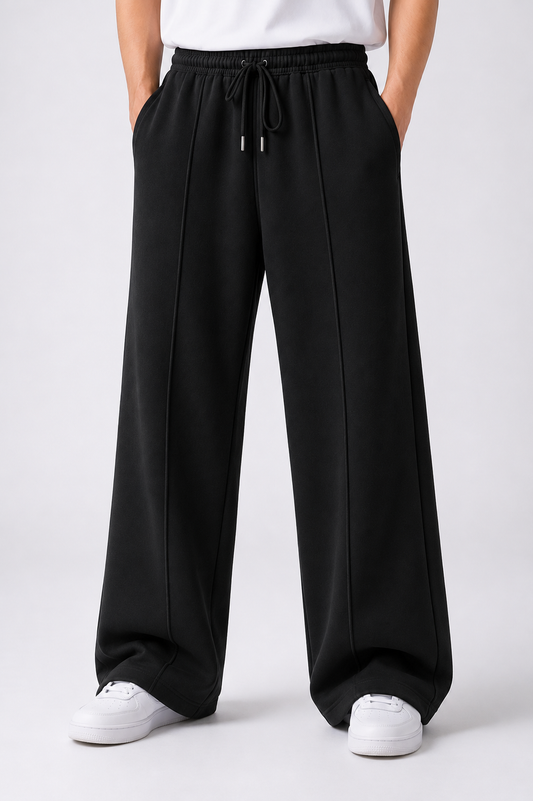 Black - Centerline Loose Bottom Trouser