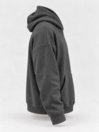 Charcoal Boxy Fleece Hoodie