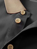 Black Old Money Polo Shirt