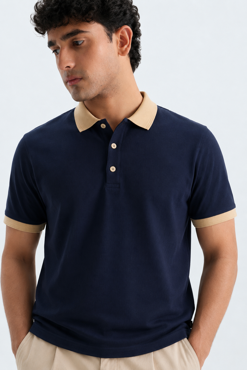 Pack of 3 Old Money Contrast Polo T-Shirt