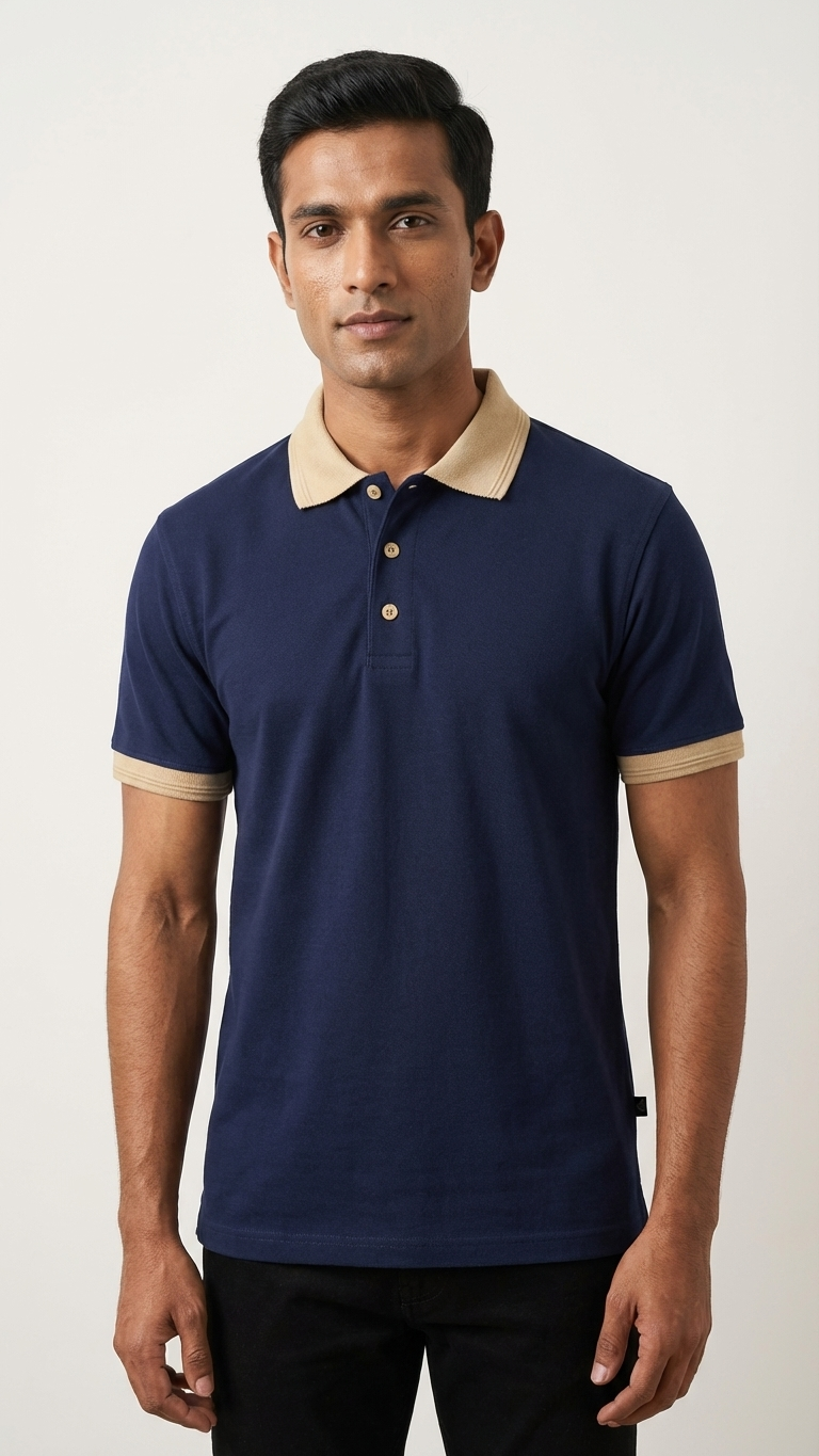 Navy Blue Old Money Polo