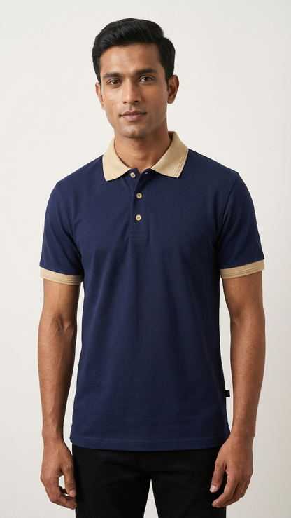 Navy Blue Old Money Polo