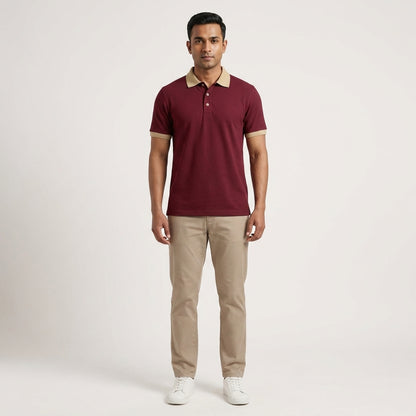 Wine (Maroon) Old Money Polo