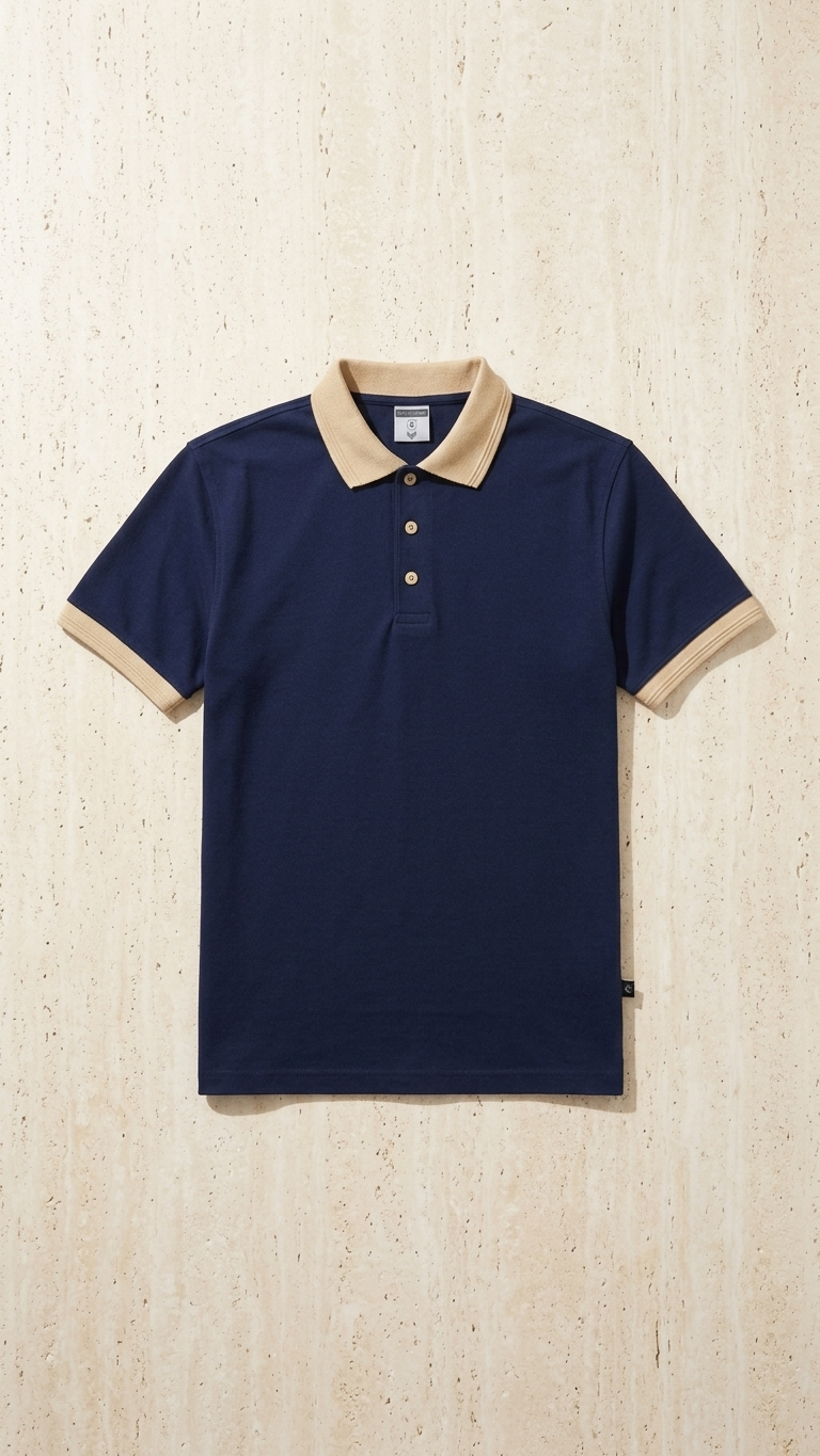 Navy Blue Old Money Polo