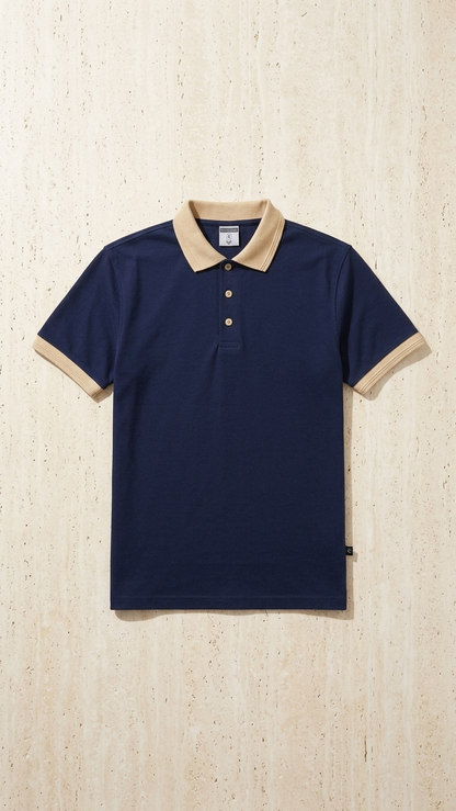 Navy Blue Old Money Polo