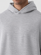 Heather Gray Boxy Fleece Hoodie